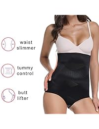 Woweny - Calzoncillos reductores de cintura alta, reductores de barriga
