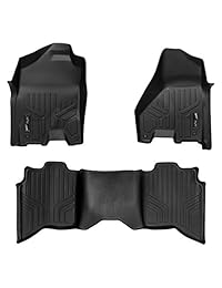 Maxfloormat   Tapetes de piso para auto, juego completo, negro para Dodge RAM (2012 2017)