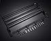 Rozin Bath Towel Holder Wall Mount Folding Towel Rack with Hooks Black Color