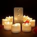 Micandle 12PCS Battery Tea Lights With Remote Control,Last up to 48 hours,Warm White Flickering Flameless LED Unscented Remote Candle Lights for Wedding Party Christmas Home Decor,1.4 x 1.4 Inch