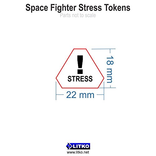 Space Fighter, Stress Tokens, Amber (10)