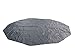 DANCHEL OUTDOOR Waterproof Bell Tent Footprint Round Tarp Camping Accessories, 3/4/5/6m Ground Sheet Black Tarp Canvas Yurt Tent Protector Floor