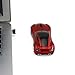 CHUYI Cool Sports 3D Car Shaped Wireless Optical Office Mouse 1600DPI 3 Button for Computer Laptop (Red- 1 Pack)