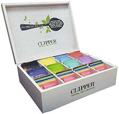 Clipper 12 Compartment Box & 100 Fairtrade Enveloped Tea (1)