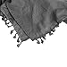 Explore Land Cotton Shemagh Tactical Desert Scarf Wrap (Charcoal Gray)