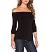 Womens Off The Shoulder Long Sleeve Slim Fit Sexy Blouse Tops Shirt for Clubbing