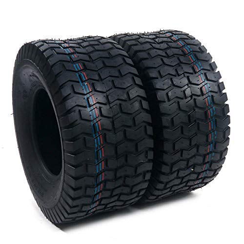 Set of 2 18x8.50-8 4 Ply Front Rear Tubeless Turf Tire For Lawn & Garden Mower 18x8.5-8 P512 LRB Tire Load Range:B