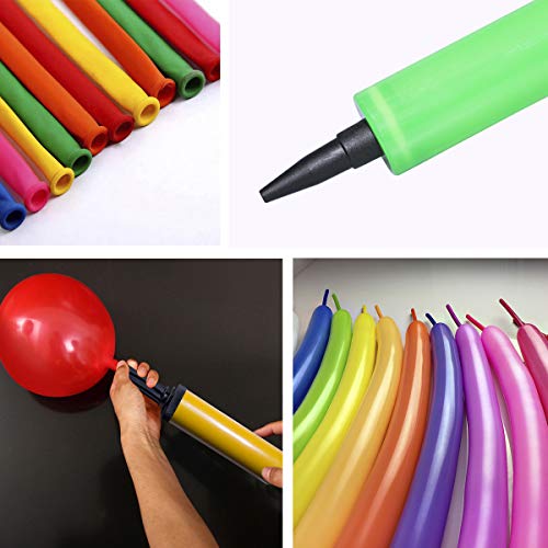 Trooer 200 Pack Balloon Animals Kit Latex Long Balloons Modeling Twisting Balloons Art for Shape Animals Party Decoration