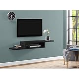 Martin Furniture  60" Asymmetrical Wall Mounted A/V Console, 60inch, Black