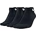 Nike Men's Cotton Cushion Low Cut Socks (Large (shoe size 8-12), Black///White)