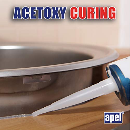 Apel Multipurpose 100 Silicone Sealant (8.4 fl oz) Clear Waterproof