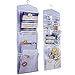 Regal Bazaar Large Double-Sided Hanging Gift Bag Organizer and Tissue Paper Holder (White)