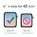 INGLE [6 Pack] for Apple Watch Series 3/2/1 Screen Protector (42mm), [Anti-Bubble] [HD Clear] Full Coverage Film