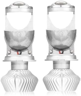 2PCS G6 H4 Car LED Headlight 70W 8000lm 5500K Front Lamp with Lens