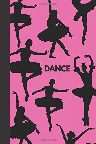 Dance Pink Blank Lined Composition Dancers Notebook A - 