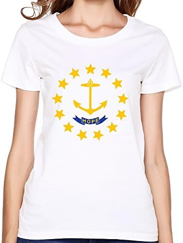 AJLNA Women's RL Flag T-Shirt Large White