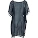 Seafolly Women's Kaftan Tassel Trim Cover Up Dress, Beach Basics Indigo, One Size