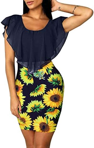 sunflower bodycon dress