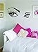 Boop Decals Girls Eyes and Eyebrows Version 2 Beautiful Design Decal Wall Vinyl Art Sticker Girl Teen