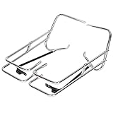 Chrome Saddle Bag Guard Rail Bracket For Harley Touring FLHR FLHT FLHTCUSE 97-08