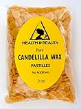 Candelilla Wax Flakes Organic Vegan Pastilles Beards Premium Prime Grade A 100% Pure 2 oz