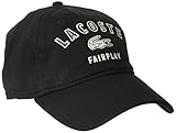 Lacoste Men's Gabrdine Fairplay Cap, Black, ARGE/Tall