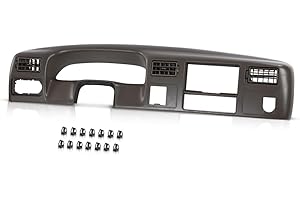 PIT66 Instrument Cluster Dash Trim Bezel 4x4 Compatible with Ford F250 F350 Super Duty 1999-2004 w/Hole Grey