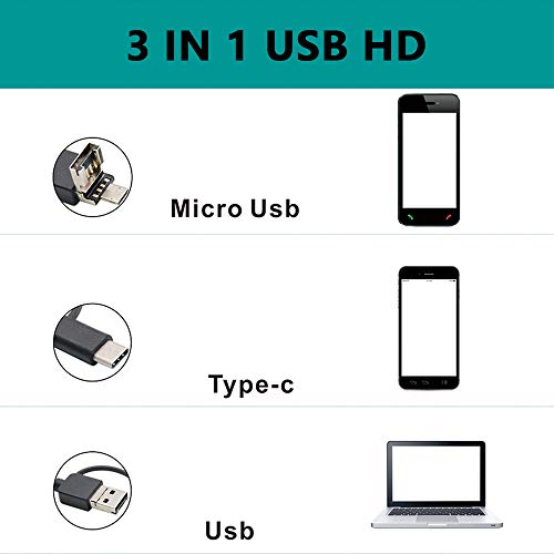 Endoskop Ohr Endoskopkamera 5.5mm USB Ohrreiniger Ohrenschmalz Entferner Endoskop Ohr Kamera Otoskop WiFi Ohrendoskop… – Bild 6