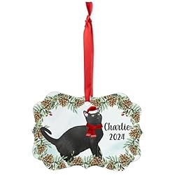Young Bombay Cat Christmas Ornament 2024