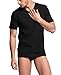 CYZ Mens Cotton Stretch V-Neck Undershirts Fitted T-Shirt 2-PK