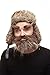 Mustaches Self Adhesive Fake Mustache Beard and Eyebrows, Novelty, Realistic False Facial Hair, Costume Accessory for Adults, Brown and Gray Color