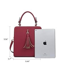 Bolsas de piel BOSTANTEN para hombro, con asa superior, bolsas cruzadas para mujeres, color rojo