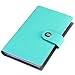 Business Card Holder Book PU Leather 300 Name Cards Organizer (Blue)