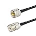 Bingfu UHF PL259 to SO239 RG58 Coax Extension Cable - 2m/6.5ft for Vehicle CB, Ham, Two-Way, Marine VHF Radio - Male to Female Jumper for Walkie Talkie & Amateur Radio