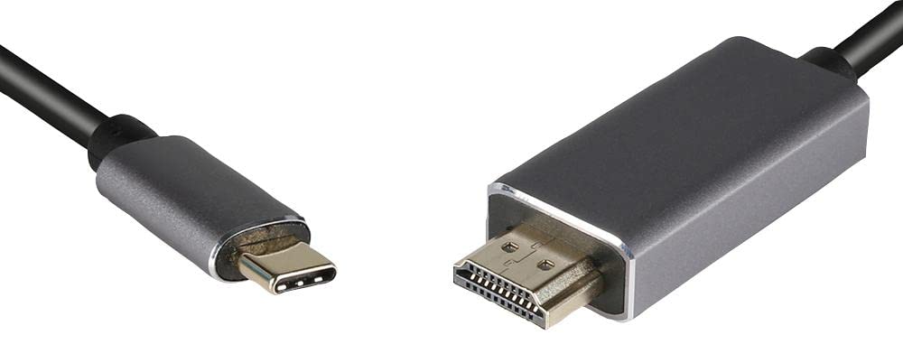 Pro Signal PSG3314 USB-C Male to 4K 30Hz HDMI Male Adaptor Lead, 4.5m Black