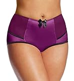 Parfait by Affinitas Women's Charlotte Highwaist Brief, Purple Wine, Small