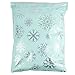Poly Mailers 10x13 - Silver Snowflakes Deluxe - 100 Pack - 3.15mil Unpadded Holiday Shipping Bags (10x13, 100 Pack)