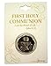 Silver Tone I Am the Bread of Life First Communion Pocket Token, 1 Inch
