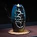NewEGG Ceramic Backflow Incense Burner Waterfall Incense Holder Home Decor Aromatherapy Ornament with 10 Cones Incense