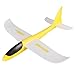 Wenasi Throwing Glider Inertia Plane Foam Aircraft Toy Hand Launch Airplane Model Outdoor Sports Toy for Kids Children Boy Girl as Gift (Yellow)