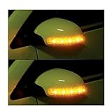 Iuhan® Fashion Universal Car 2x Amber SMD 13LED 12V Rearview Side Mirror Turn Signal Lights
