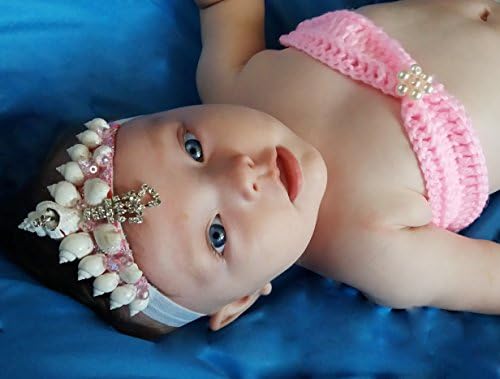 Baby Princess Mermaid Crown by Star Stuff Boutique Mermaid Headress, Pink Baby Headdress, High Energy Mermraid Headpiece, Pink Tiara