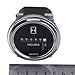 Qiorange Round Hour Meter Gauge Hourmeter 6 to 80V Boat Outboard Inboard Marine Lawn Tractor DC - Round Silvery Trim Ring