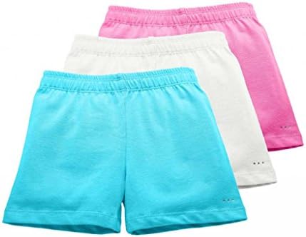 Little Girls Under Skirt and Dress Modesty Shorts for Dance, Bikes, Playground Cartwheels, 3-Pack