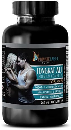 libido Pills Men - TONGKAT ALI Premium Complex 760 MG for Men - tribulus Horny Goat Weed longjack - 1 Bottle 60 Tablets