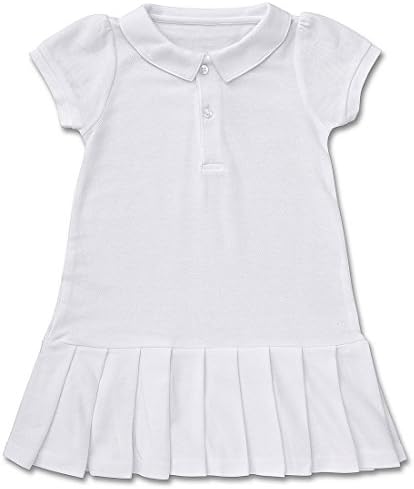 Fore Kids Apparel Little Girls Pique Pima Cotton Tennis Dress White 5