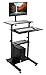Mount-It! Mobile Computer Cart with Monitor Mount for Screen up to 32