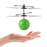 Acefun RC Flying Ball, RC Infrared Induction Helicopter Ball Built-in Shinning LED Lights, RC Toy with LED Flashing Lighting for Kids, Teenager