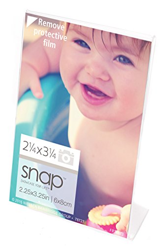 SNAP 2.5x3.5 Clear Acrylic Self Standing Frame
