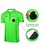 FitsT4 Sports Pro Soccer Referee Jersey Short Sleeve Ref Shirts Green Small